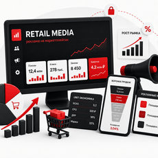 Обложка курса «Retail Media: реклама на маркетплейсах и эффективность» на Stepik