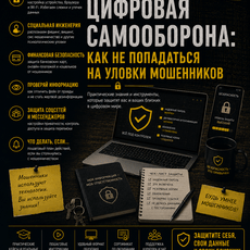 Обложка курса «Цифровая самооборона: как не попадаться на уловки мошенников» на Stepik