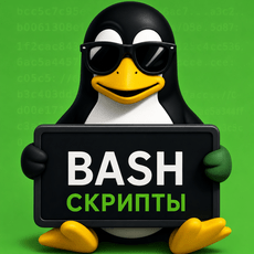Обложка курса «Bash-скрипты и Linux-администрирование на практике» на Stepik