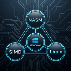 Обложка курса «Ассемблер (NASM Linux x86-64) + Windows» на Stepik