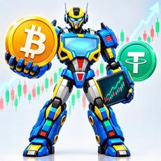 Обложка курса «Криптовалюта с нуля: биткоин, USDT, Bybit и трейдинг боты» на Stepik