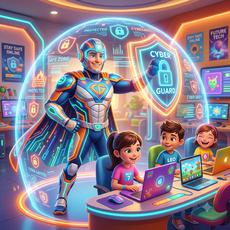 Обложка курса «Кибергерой. Кибербезопасность для детей 5+» на Stepik