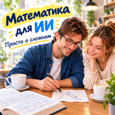 Обложка курса «Математика для ИИ: просто о сложном» на Stepik