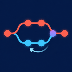 Обложка курса «Git: ветки, слияния и исправление ошибок» на Stepik
