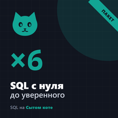 Обложка курса «SQL с нуля до уверенного уровня» на Stepik